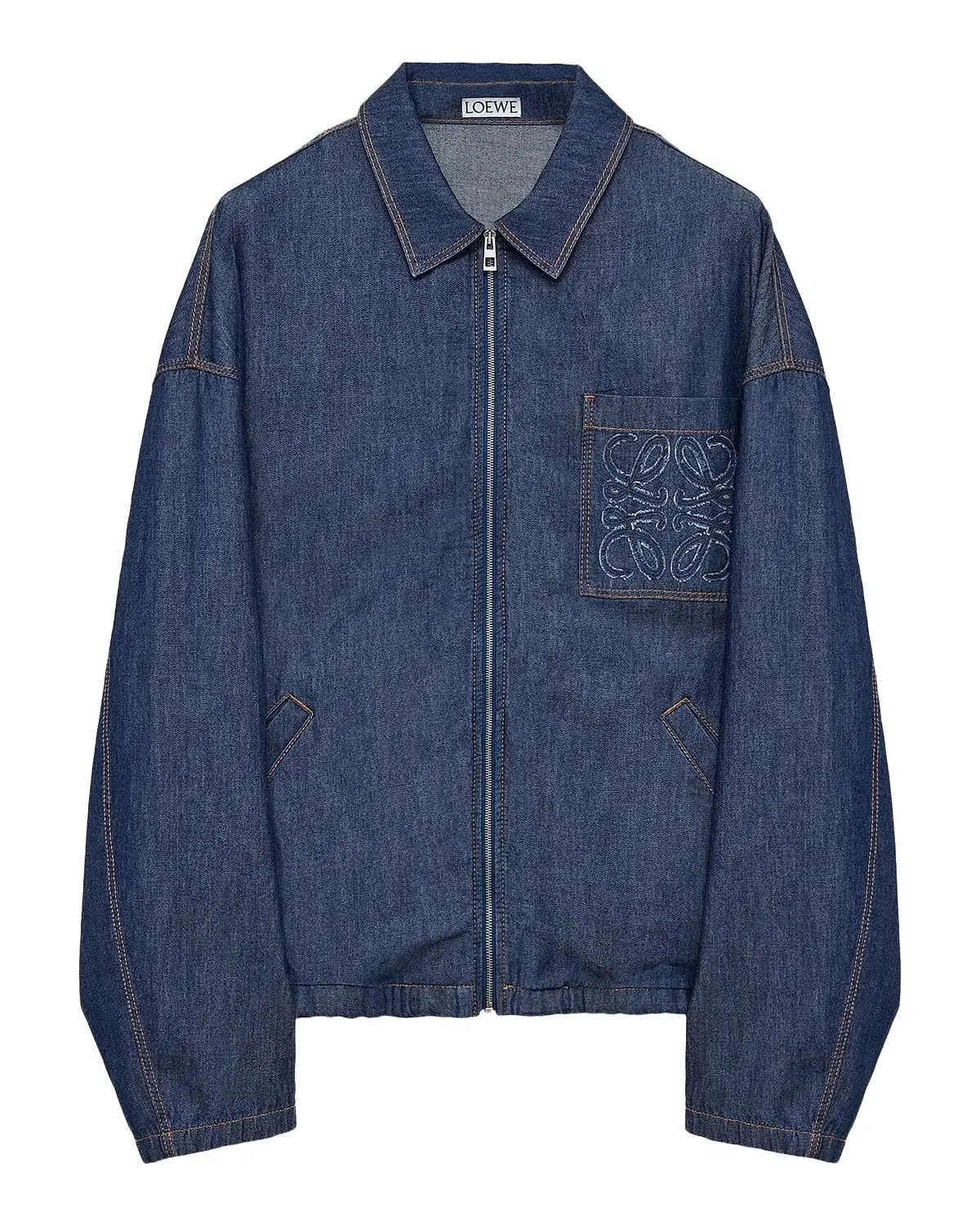 Men's Denim Zip-Front Jacket
