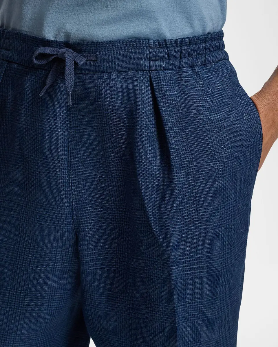 Ralph Lauren Purple Label Men's Hand-Tailored Plaid Linen Trousers | Thumbnail 5 Ralph Lauren Purple Label Men's Hand-Tailored Plaid Linen Trousers | Thumbnail 5