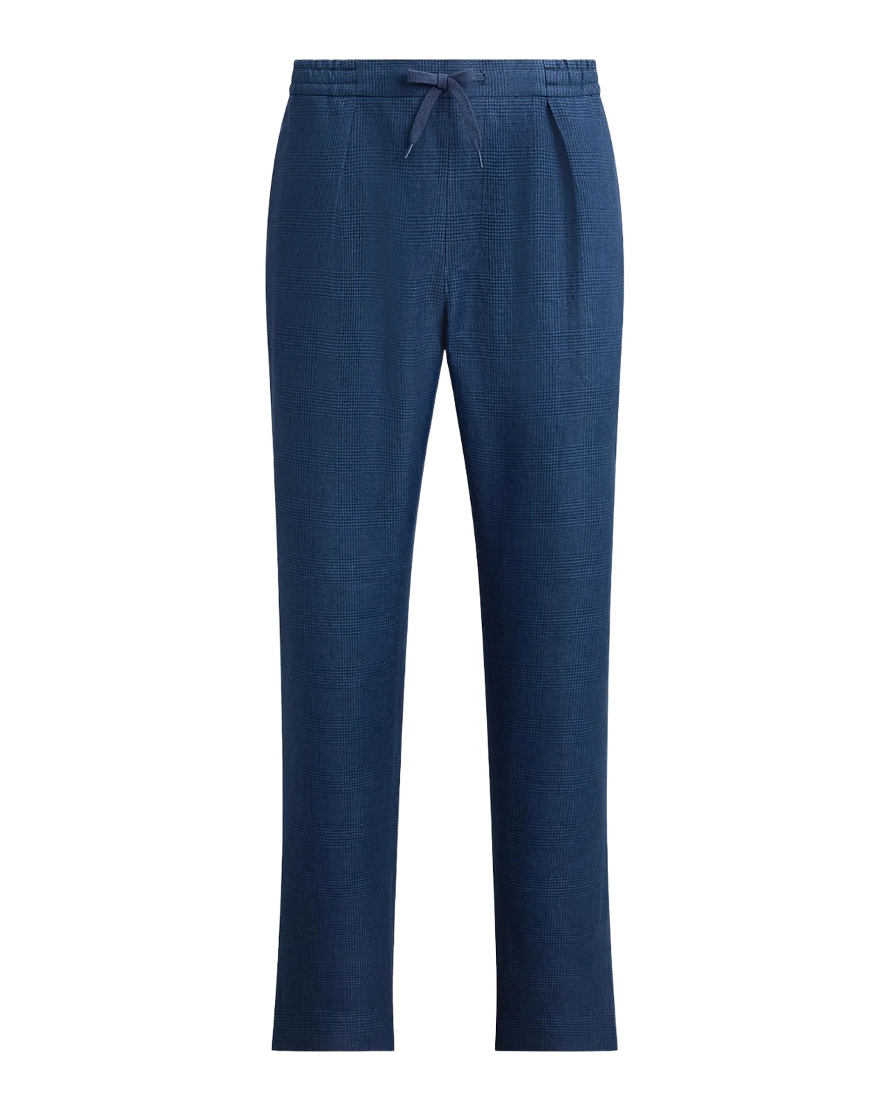 Ralph Lauren Purple Label Men's Hand-Tailored Plaid Linen Trousers
