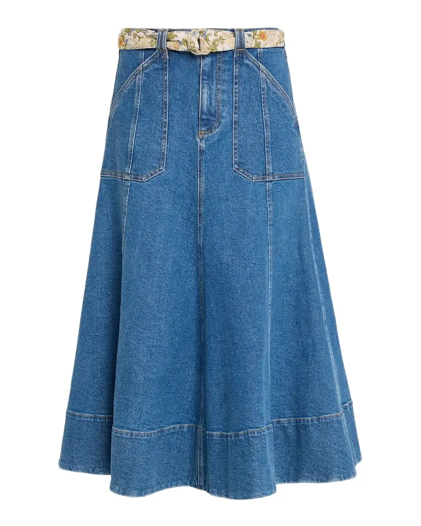 Benji Denim Midi Skirt Benji Denim Midi Skirt