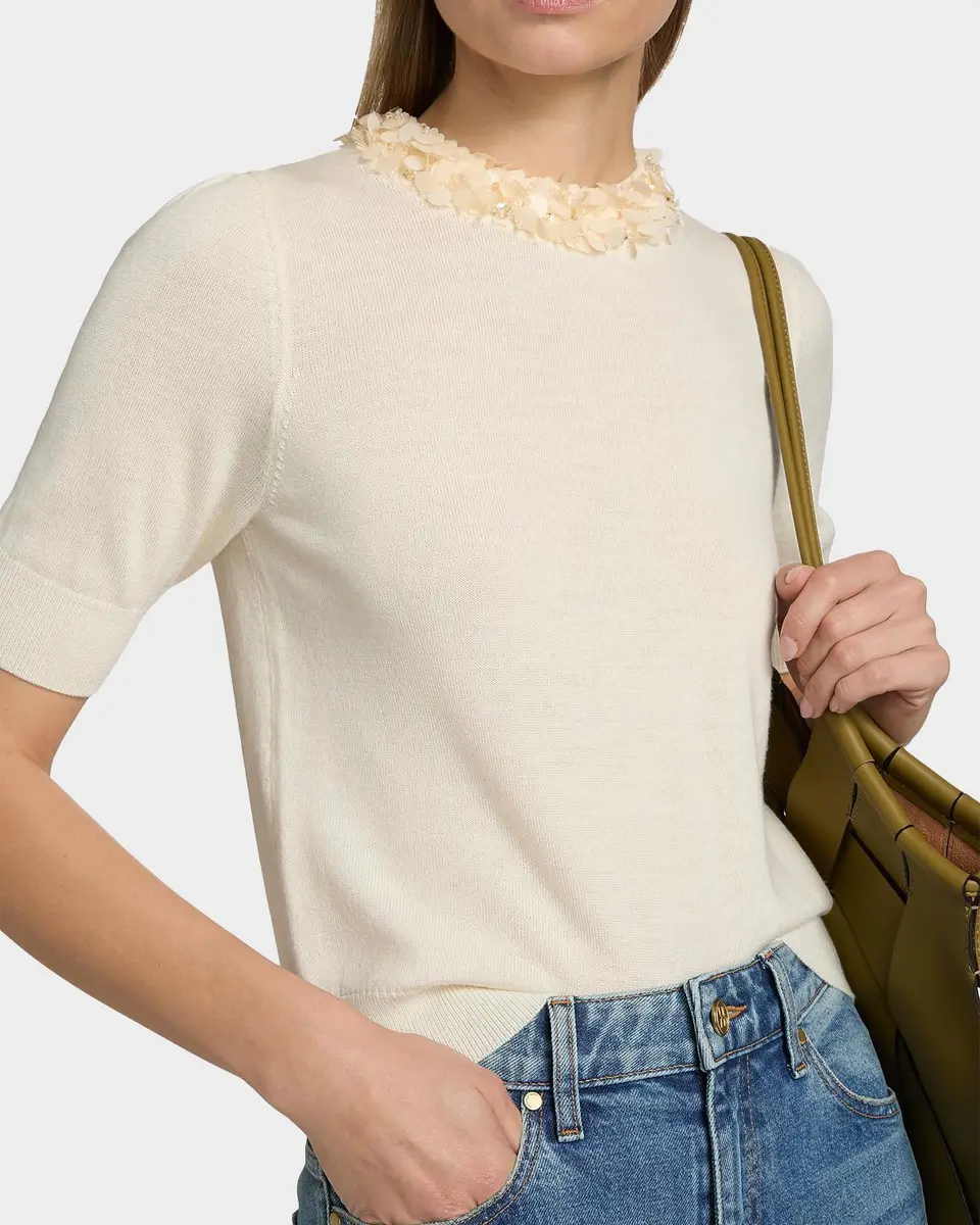 Ulla Johnson Jude Embellished Merino Sweater | Thumbnail 5 Ulla Johnson Jude Embellished Merino Sweater | Thumbnail 5