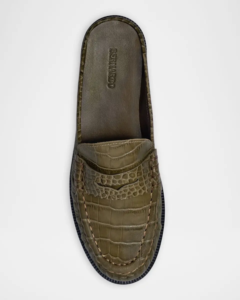 Bernardo Tilda Leather Penny Loafer Mules | Thumbnail 4
