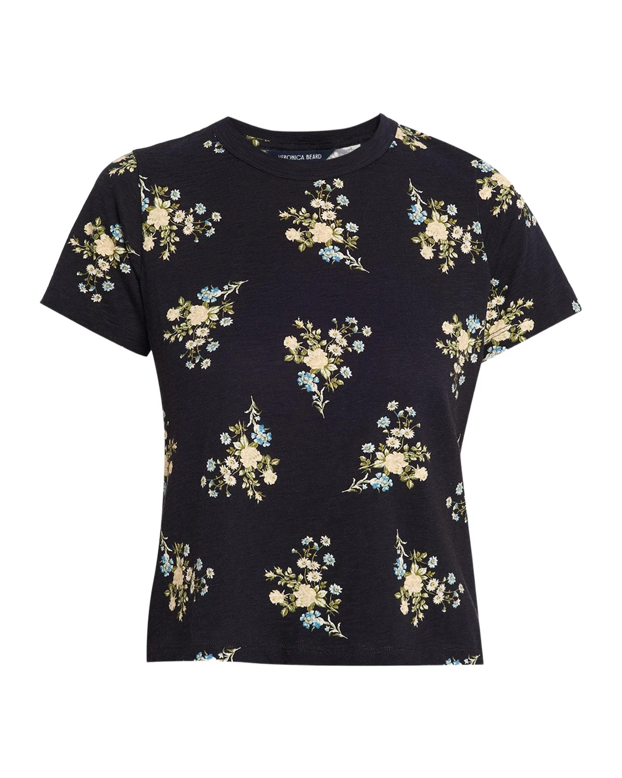 Veronica Beard Carla Floral Crewneck Tee