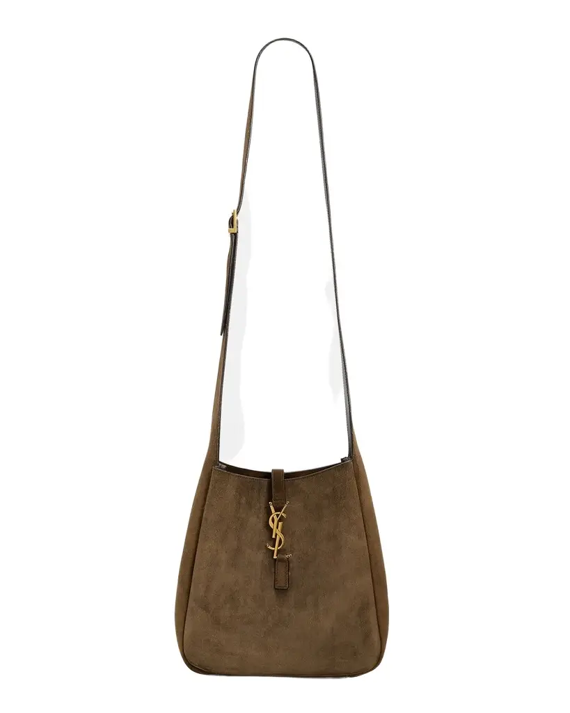 Saint Laurent Le 5 À 7 Small Suede Crossbody Bag | Image 1 Saint Laurent Le 5 À 7 Small Suede Crossbody Bag | Image 1
