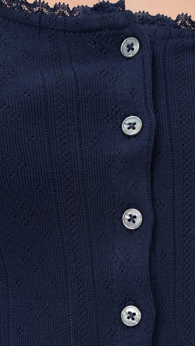 GOOD AMERICAN The Pointelle Button Down Tank | Thumbnail 6 GOOD AMERICAN The Pointelle Button Down Tank | Thumbnail 6