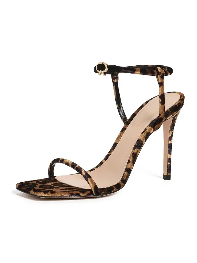 Velvet Leopard Stiletto Heels Velvet Leopard Stiletto Heels