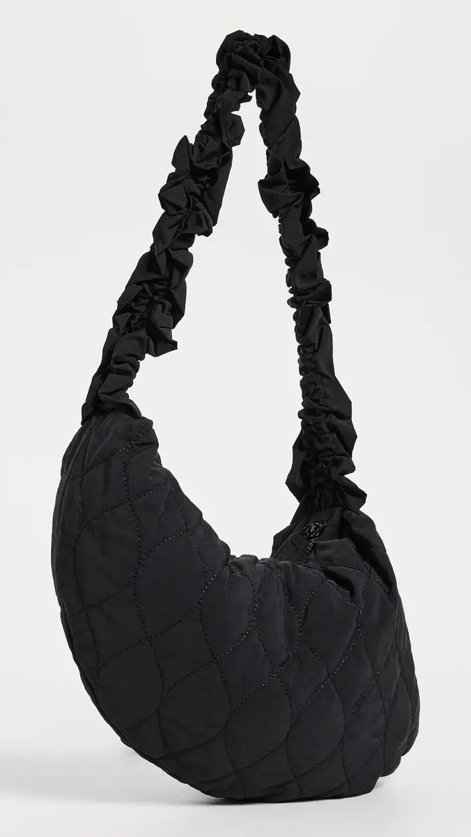 Damson Madder Embroidered Rose Ruched Kidney Bag | Thumbnail 4 Damson Madder Embroidered Rose Ruched Kidney Bag | Thumbnail 4