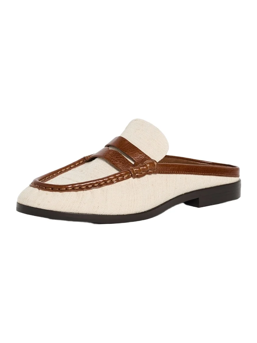 Dean Canvas Combo Loafer Mules