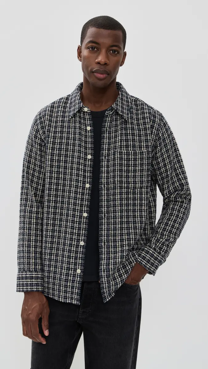 Corridor Reverse Tweed Snow Check Shacket | Thumbnail 2
