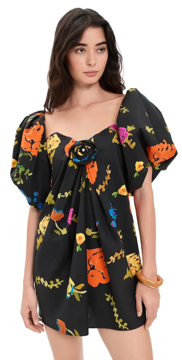 CAROLINE CONSTAS Rylin Mini Dress Black ulti | Image 1 CAROLINE CONSTAS Rylin Mini Dress Black ulti | Image 1