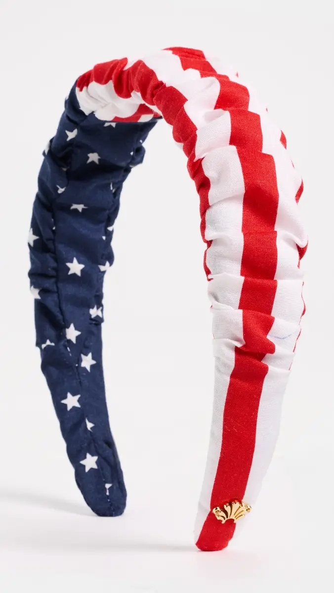 Lele Sadoughi Kelly Stars and Stripes Headband Americana | Thumbnail 2