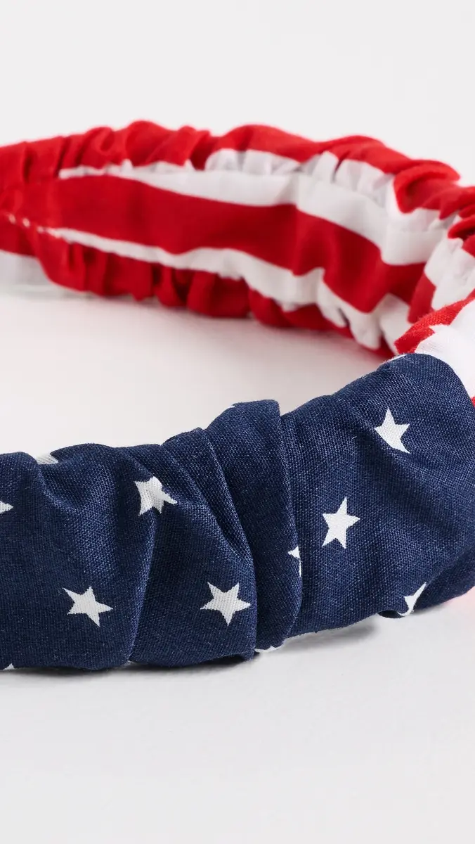 Lele Sadoughi Kelly Stars and Stripes Headband Americana | Thumbnail 4