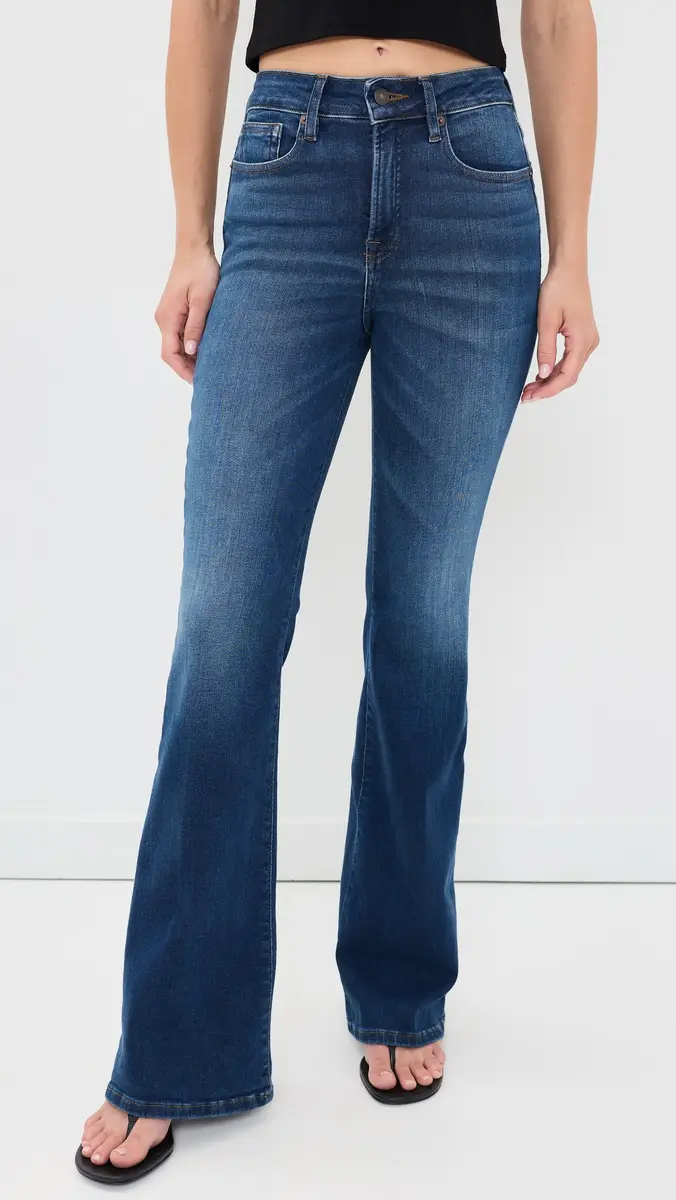 GOOD AMERICAN Soft Tech Flare Good Legs Jeans | Thumbnail 2 GOOD AMERICAN Soft Tech Flare Good Legs Jeans | Thumbnail 2