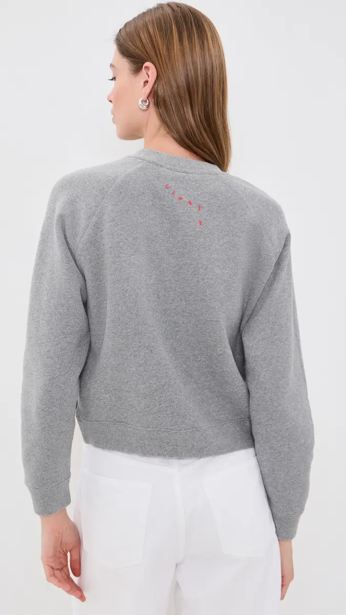 Clare V. Clare V. Petit Chenille Anchor Le Court Sweatshirt | Thumbnail 4 Clare V. Clare V. Petit Chenille Anchor Le Court Sweatshirt | Thumbnail 4