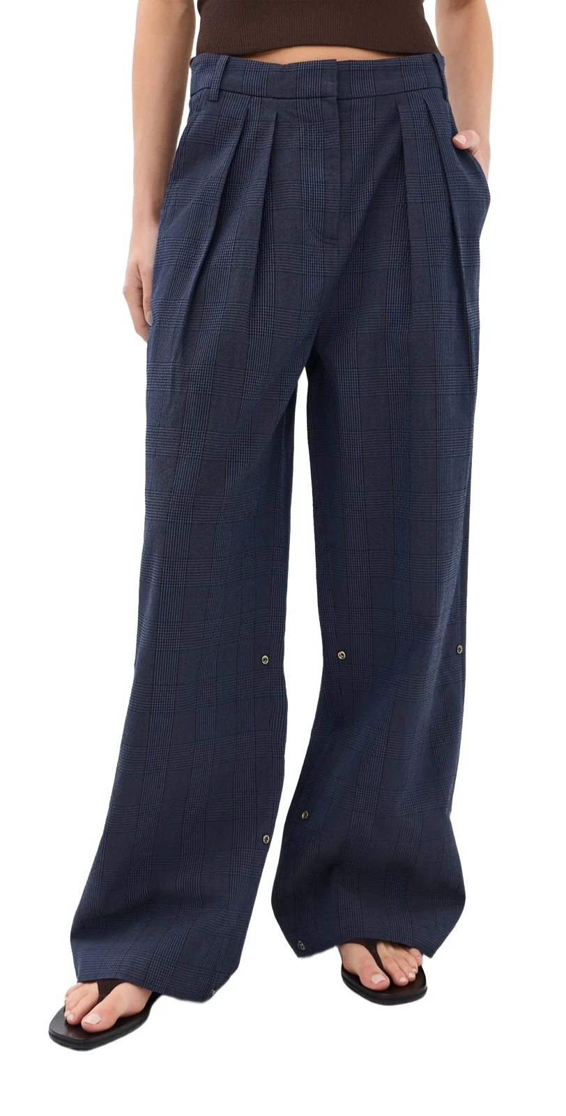 Tibi Menswear Crepon Stella Full Length Pants