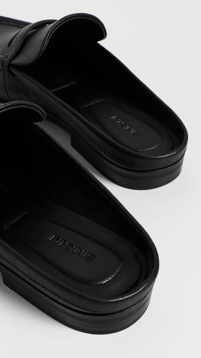 Simkhai Dean Pebbled Leather Loafer Mules | Thumbnail 3 Simkhai Dean Pebbled Leather Loafer Mules | Thumbnail 3