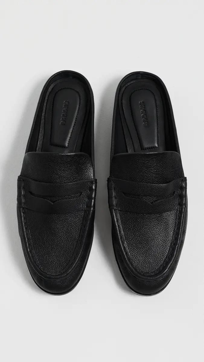 Simkhai Dean Pebbled Leather Loafer Mules | Thumbnail 4 Simkhai Dean Pebbled Leather Loafer Mules | Thumbnail 4