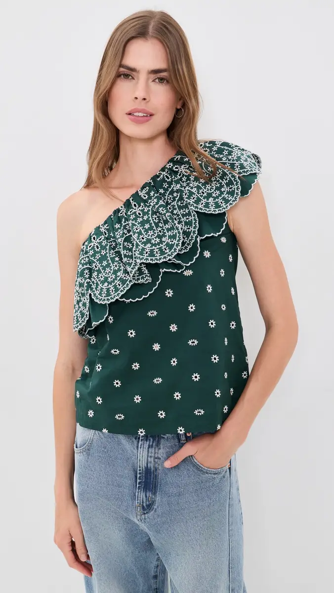 Essentiel Antwerp Kath Scallop Edge Top | Thumbnail 2 Essentiel Antwerp Kath Scallop Edge Top | Thumbnail 2