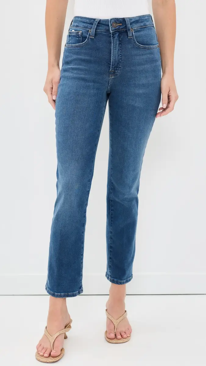 GOOD AMERICAN Soft Tech Good Legs Straight Jeans | Thumbnail 2 GOOD AMERICAN Soft Tech Good Legs Straight Jeans | Thumbnail 2