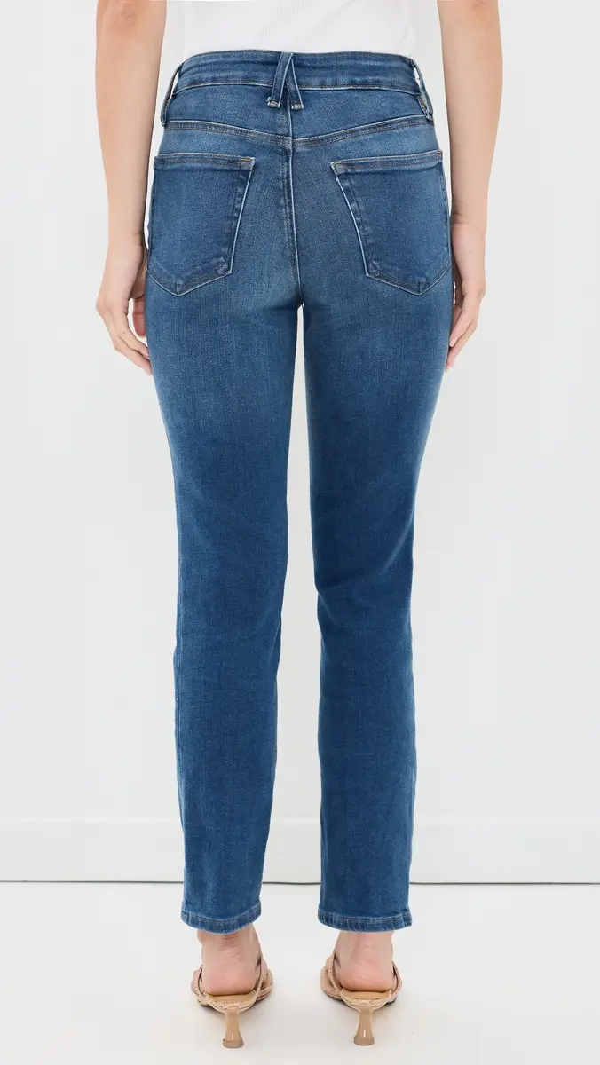 GOOD AMERICAN Soft Tech Good Legs Straight Jeans | Thumbnail 3 GOOD AMERICAN Soft Tech Good Legs Straight Jeans | Thumbnail 3