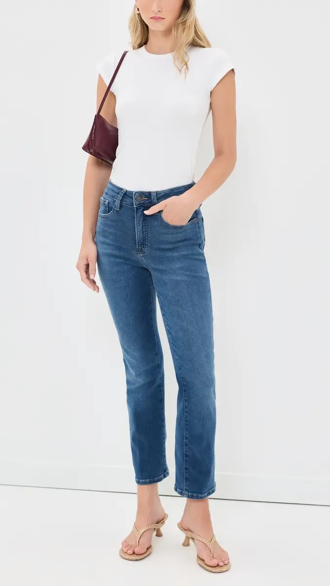 GOOD AMERICAN Soft Tech Good Legs Straight Jeans | Thumbnail 5 GOOD AMERICAN Soft Tech Good Legs Straight Jeans | Thumbnail 5