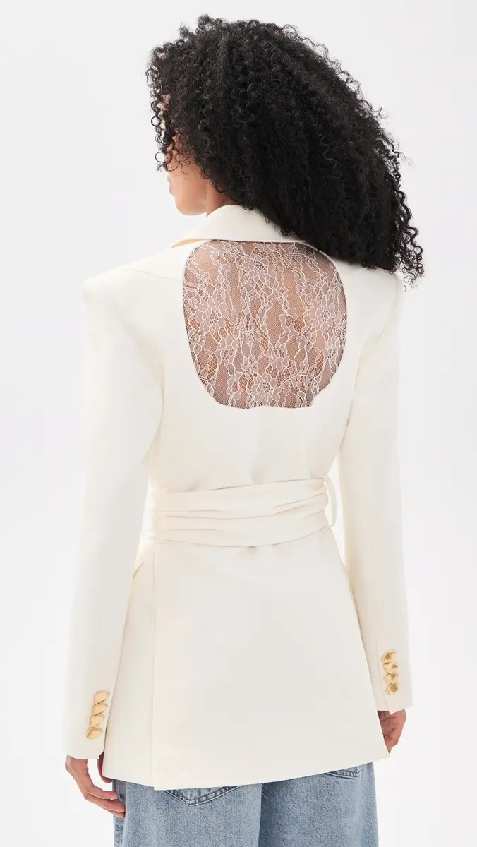 Aje Simone Lace Back Blazer | Thumbnail 3 Aje Simone Lace Back Blazer | Thumbnail 3