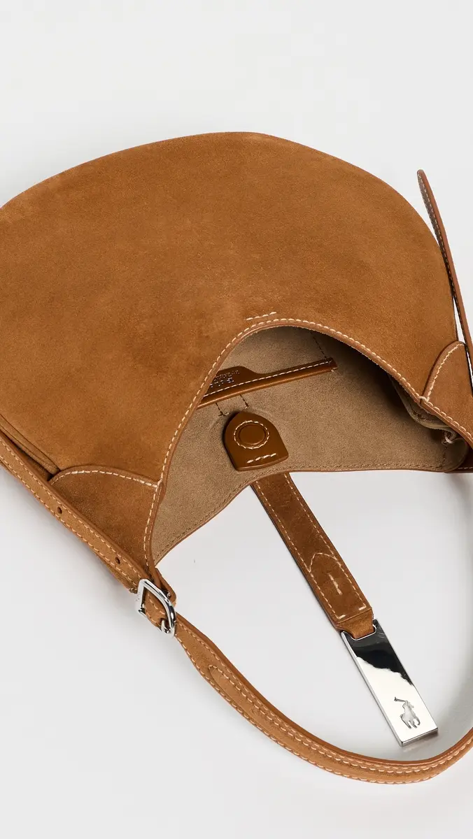 Polo Ralph Lauren Suede Polo ID Small Shoulder Bag | Thumbnail 6 Polo Ralph Lauren Suede Polo ID Small Shoulder Bag | Thumbnail 6