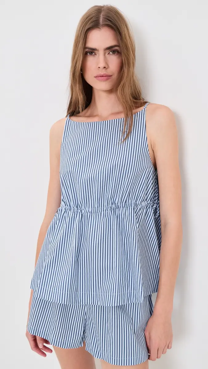 VRG GRL Indi Blue Stripe Top | Thumbnail 2 VRG GRL Indi Blue Stripe Top | Thumbnail 2