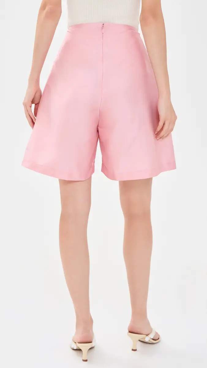 CHAN LUU Techno Taffeta Long Shorts | Thumbnail 3