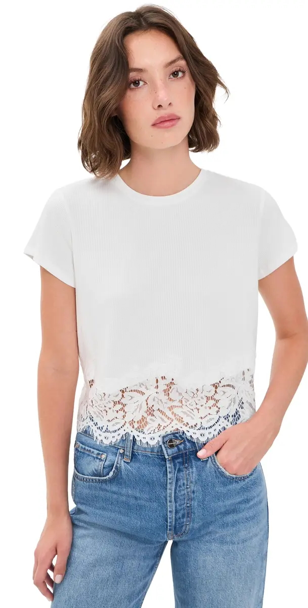 Generation Love Paige Combo Top White | Image 1 Generation Love Paige Combo Top White | Image 1