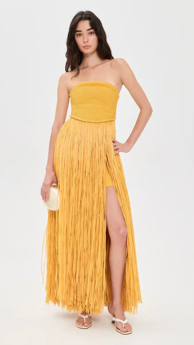 Aje Florentia Raffia Maxi Dress | Thumbnail 2 Aje Florentia Raffia Maxi Dress | Thumbnail 2