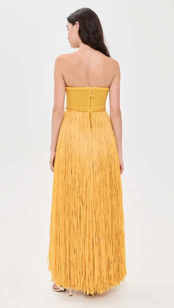 Aje Florentia Raffia Maxi Dress | Thumbnail 3 Aje Florentia Raffia Maxi Dress | Thumbnail 3
