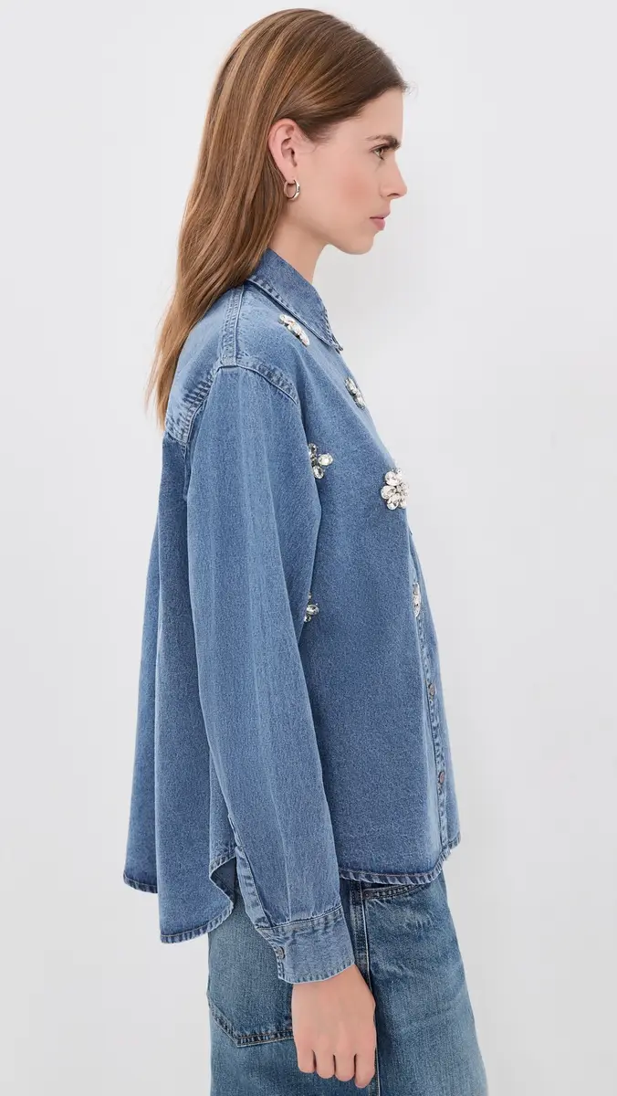 Essentiel Antwerp Konnection Rhinestone Shirt | Thumbnail 4