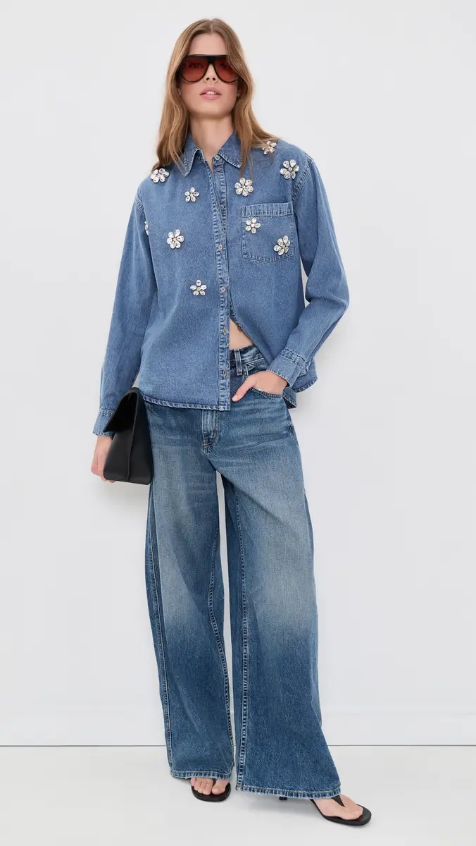 Essentiel Antwerp Konnection Rhinestone Shirt | Thumbnail 5