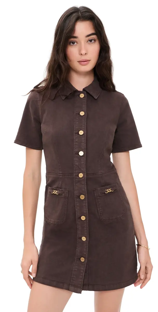 PAIGE Clementine Dress Rich Chocolate | Image 1 PAIGE Clementine Dress Rich Chocolate | Image 1