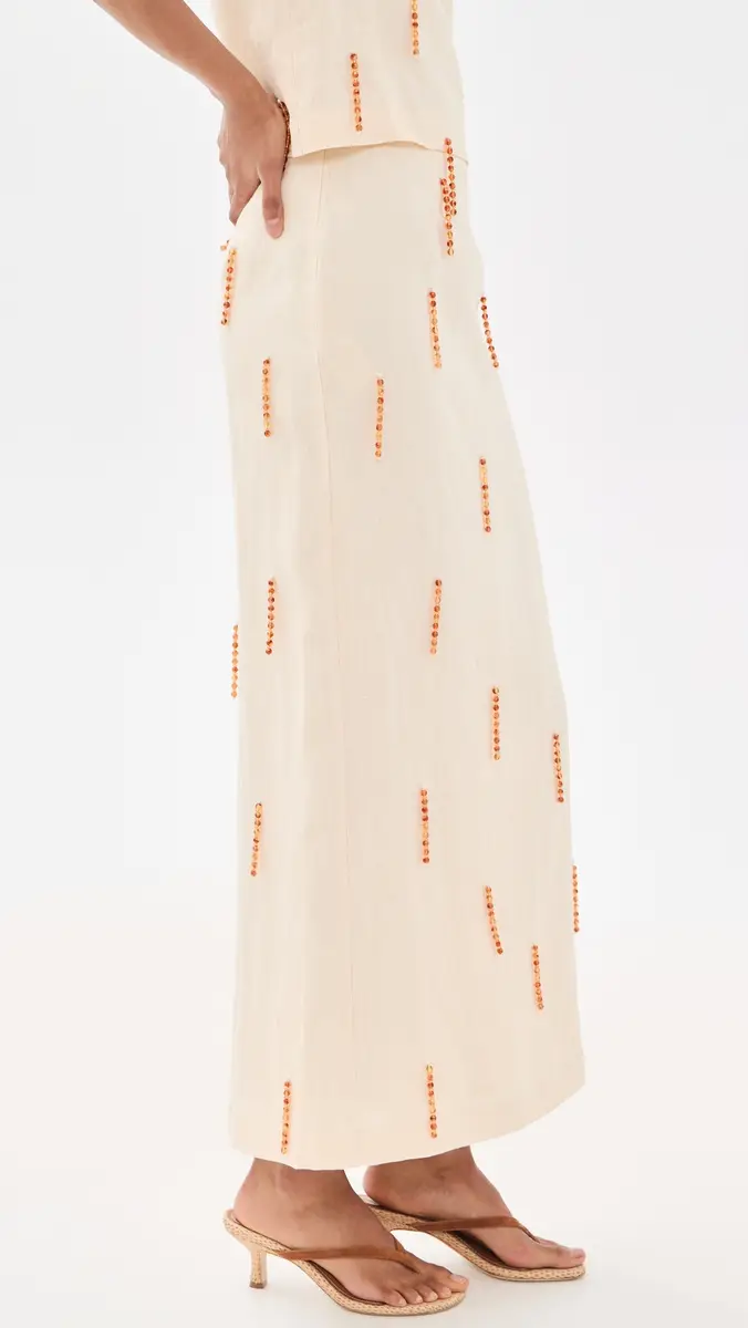 VRG GRL Devyn Linen Midi Skirt | Thumbnail 4 VRG GRL Devyn Linen Midi Skirt | Thumbnail 4