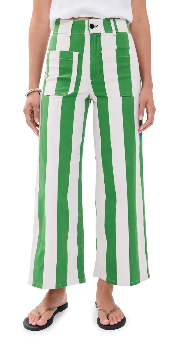 Askk NY Cropped Sailor Pants Beverly Stripe | Image 1 Askk NY Cropped Sailor Pants Beverly Stripe | Image 1