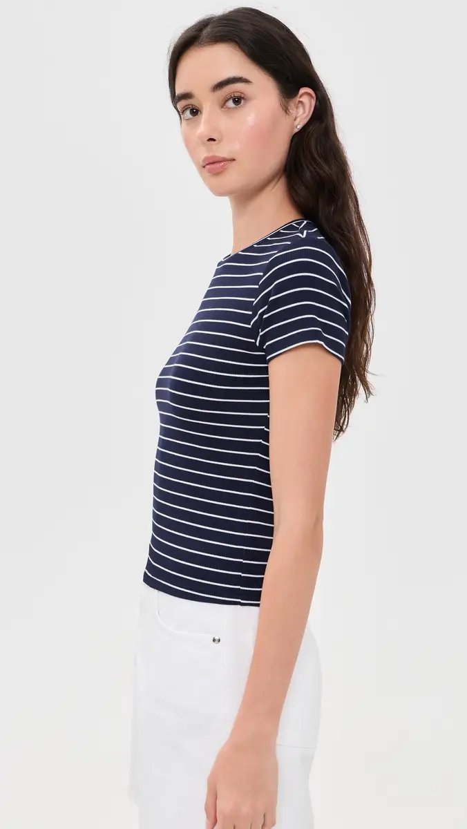 GOOD AMERICAN The Rib Baby Tee | Thumbnail 4 GOOD AMERICAN The Rib Baby Tee | Thumbnail 4