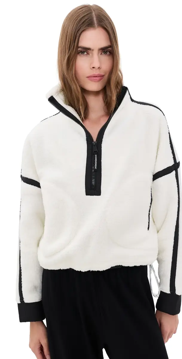FP Movement ountain High Half-Zip Fleece White Combo | Image 1 FP Movement ountain High Half-Zip Fleece White Combo | Image 1