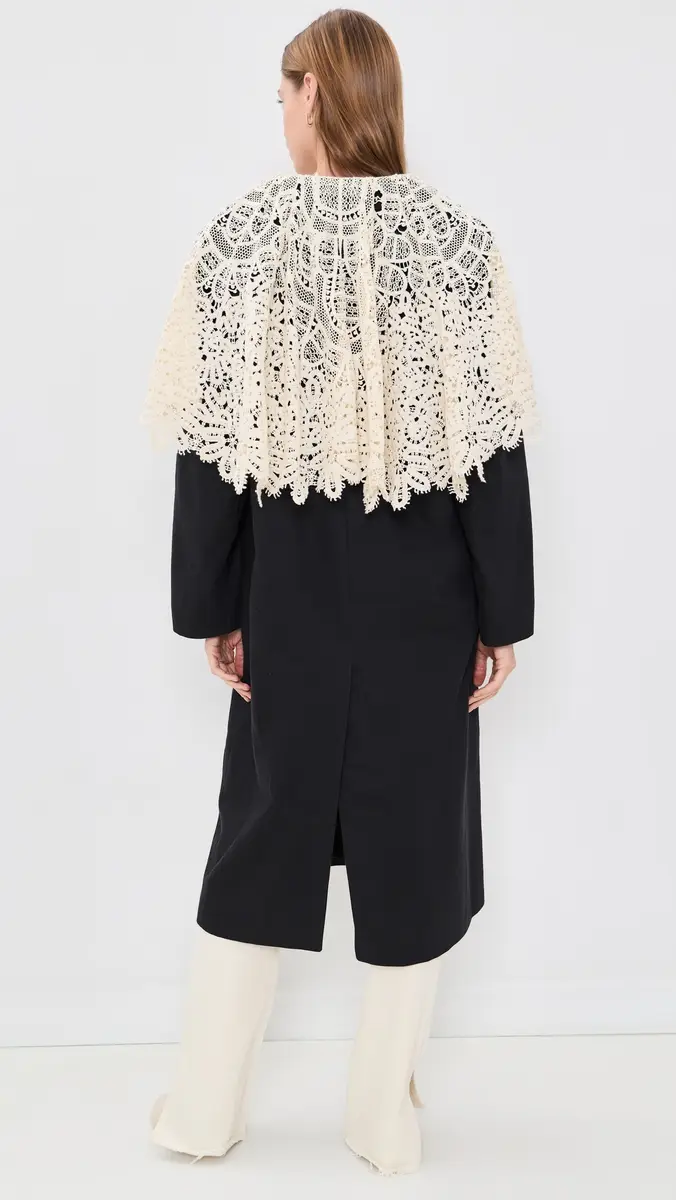 Sea Alina Lace Oversized Long Coat | Thumbnail 3 Sea Alina Lace Oversized Long Coat | Thumbnail 3