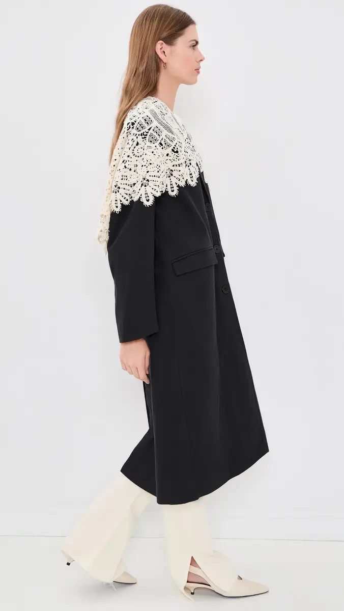 Sea Alina Lace Oversized Long Coat | Thumbnail 4 Sea Alina Lace Oversized Long Coat | Thumbnail 4