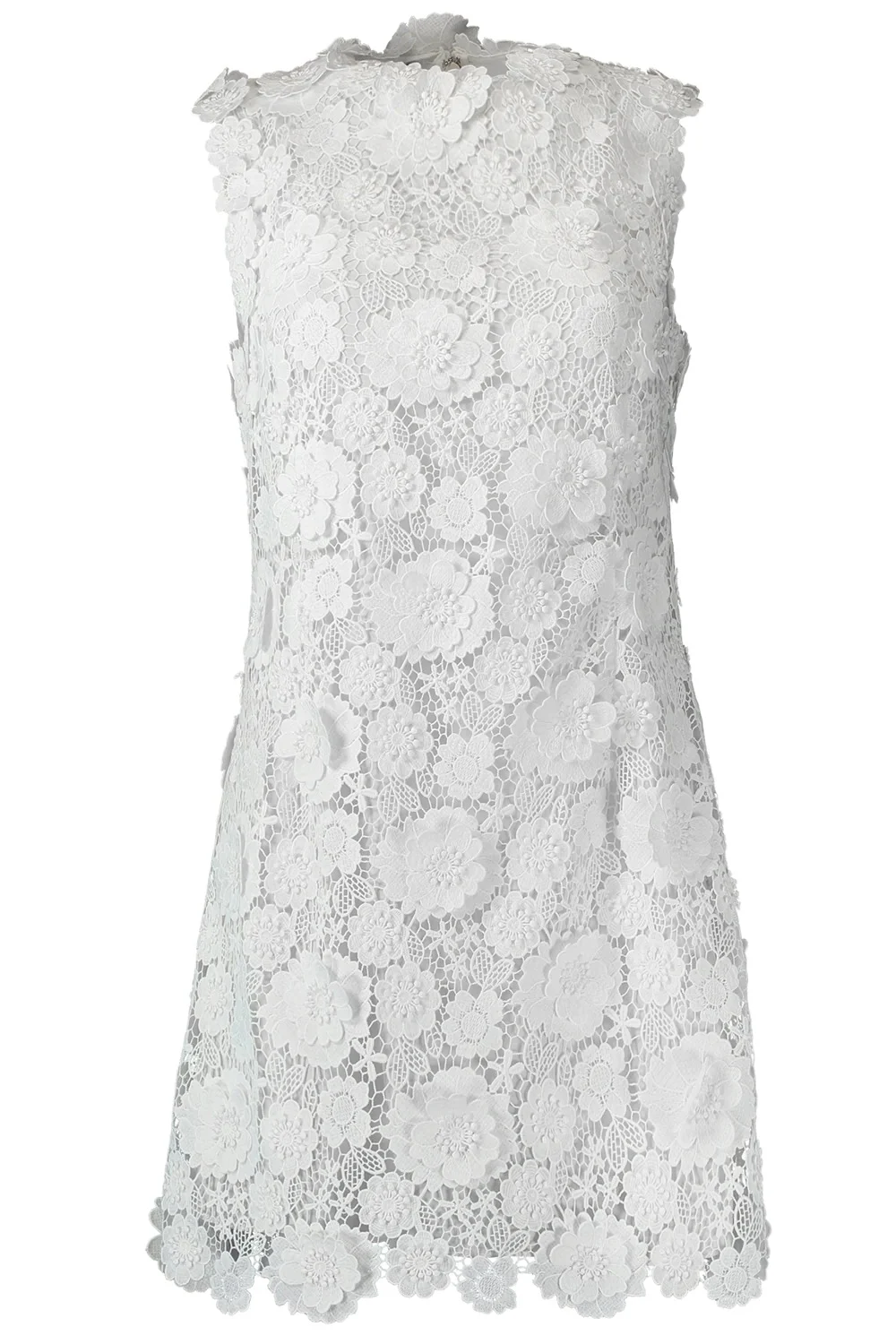 MONIQUE LHUILLIER 3D Floral Shift Dress