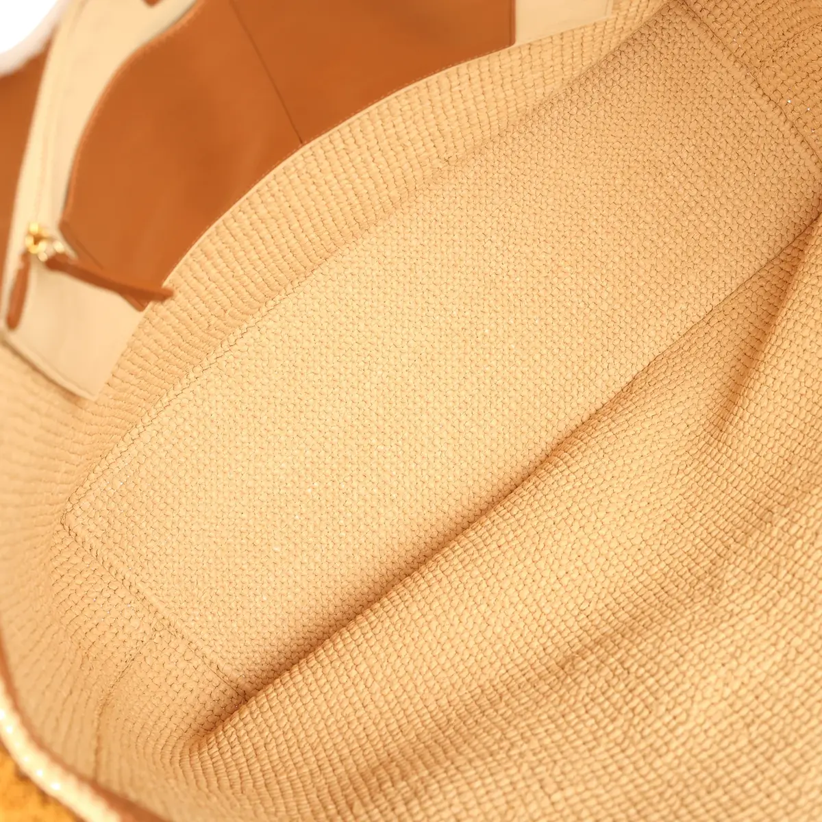 Chanel Chanel Coco Beach Maxi "Fluffy" Shopping Tote Light Beige Raffia and Calfskin Gold Hardware | Thumbnail 7 Chanel Chanel Coco Beach Maxi "Fluffy" Shopping Tote Light Beige Raffia and Calfskin Gold Hardware | Thumbnail 7