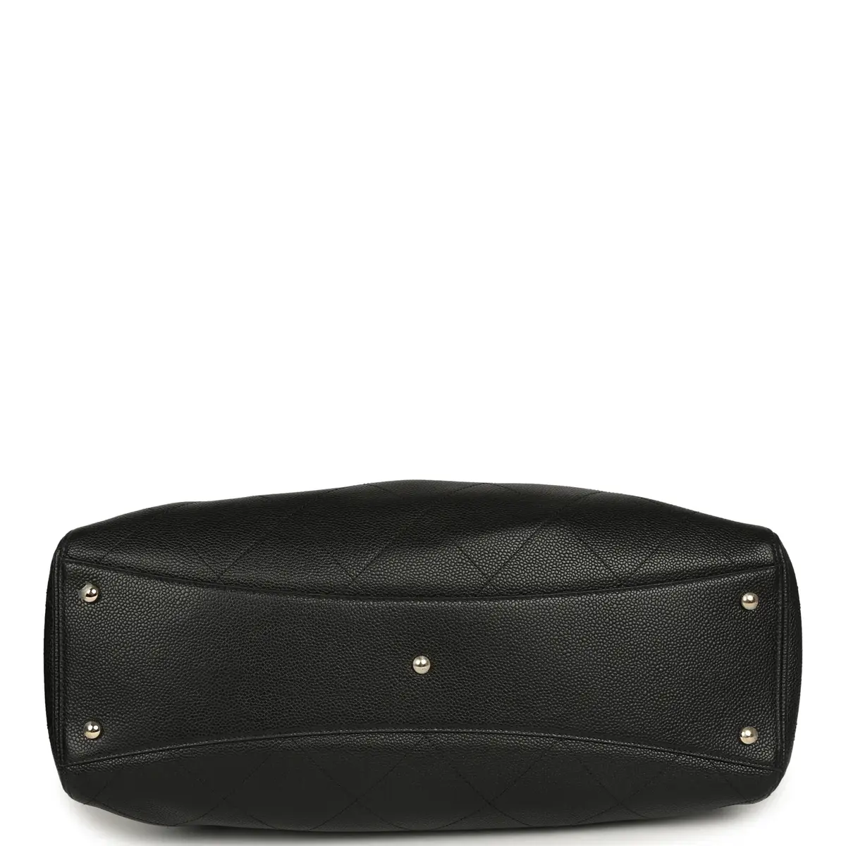 Chanel Chanel Maxi Shopping Bag Black Grained Calfskin Gold Hardware | Thumbnail 6