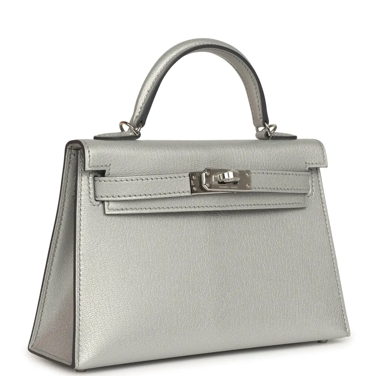 HERMÈS Hermes Kelly Sellier 20 Argent Chevre Chamkilight Palladium Hardware | Thumbnail 2