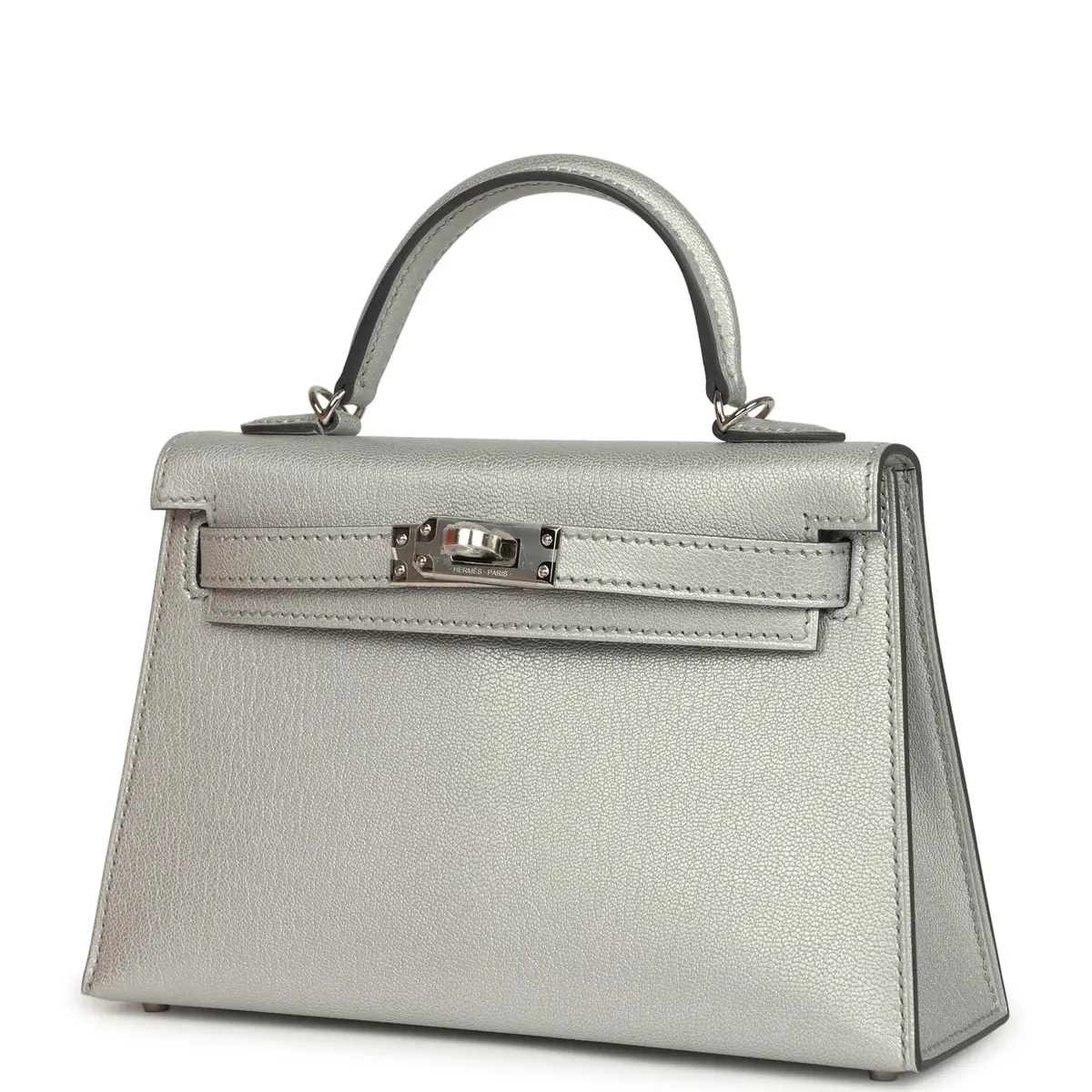 HERMÈS Hermes Kelly Sellier 20 Argent Chevre Chamkilight Palladium Hardware | Thumbnail 5
