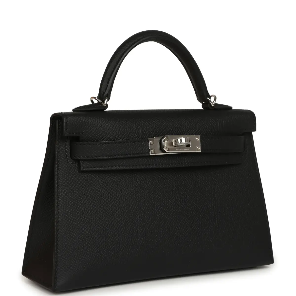 HERMÈS Hermes Kelly Sellier 20 Black Epsom Palladium Hardware | Thumbnail 2