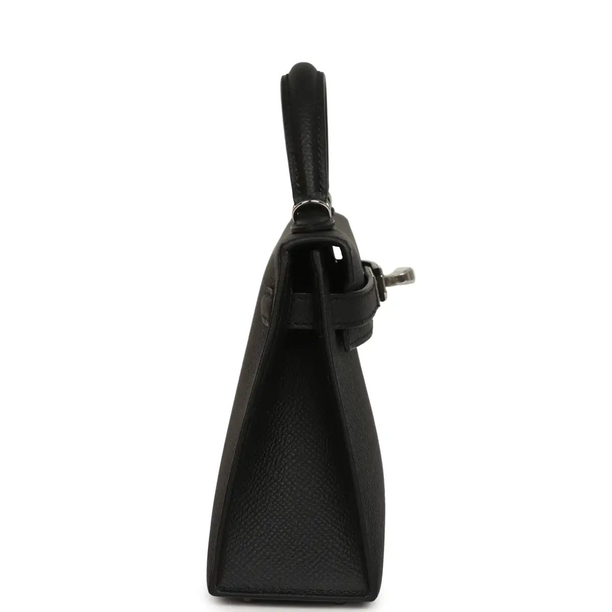 HERMÈS Hermes Kelly Sellier 20 Black Epsom Palladium Hardware | Thumbnail 3