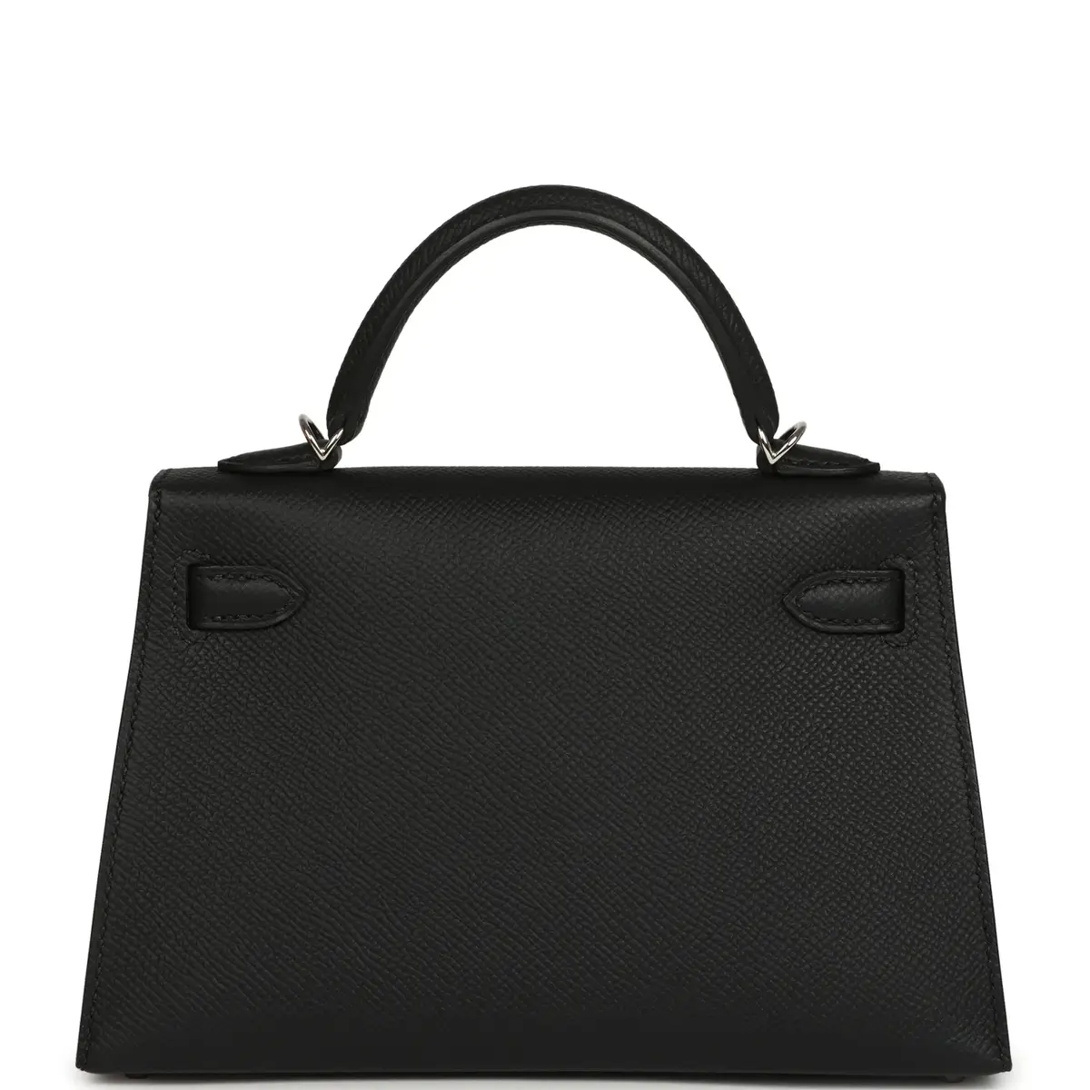 HERMÈS Hermes Kelly Sellier 20 Black Epsom Palladium Hardware | Thumbnail 4
