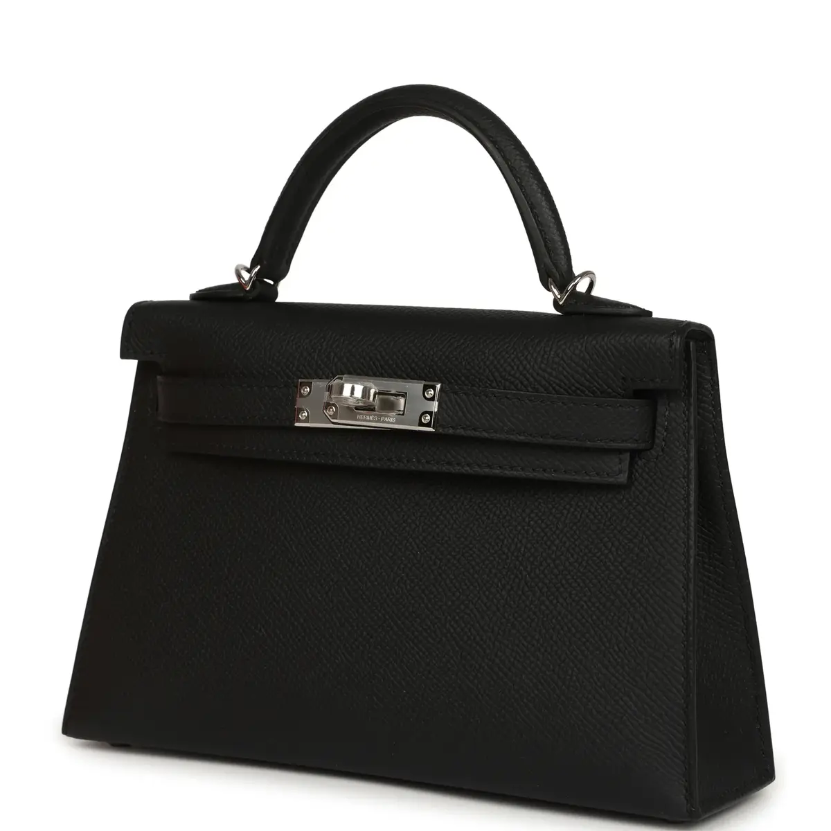 HERMÈS Hermes Kelly Sellier 20 Black Epsom Palladium Hardware | Thumbnail 5
